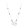 Double Ring Silver Mangalsutra for Women