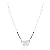 Charming Butterfly Women's Silver Mangalsutra