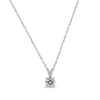 Brilliant Solitaire Silver Pendant