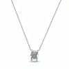 Classic Solitaire Silver Pendant