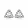 Brilliant Triangular Stud Earrings