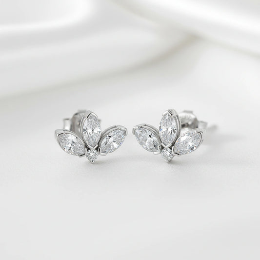 Elegant Marquise Leaf Earrings