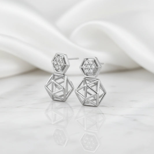 Geometric Spark Shine Earrings