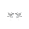 Crystal Leaf Bloom Earrings