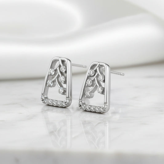 Silver Grace Drop Earrings