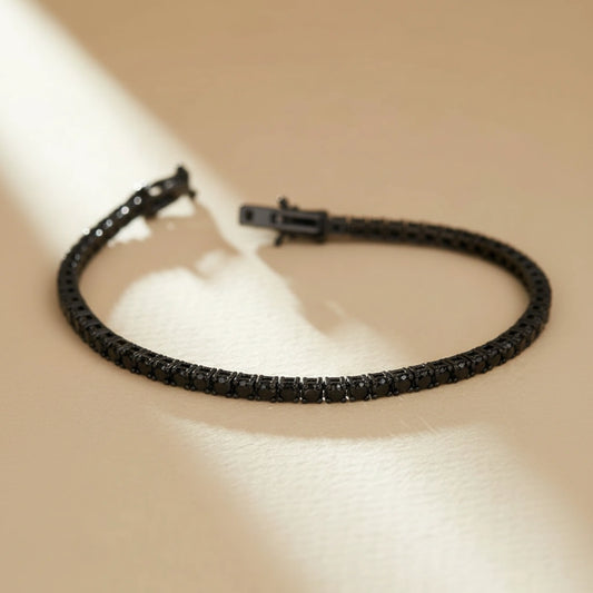 Bold Black Diamond Bracelet
