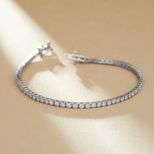Shiny Moissanite Diamond Bracelet