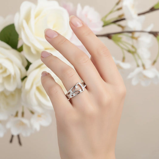 925 Silver Ring with Diamond