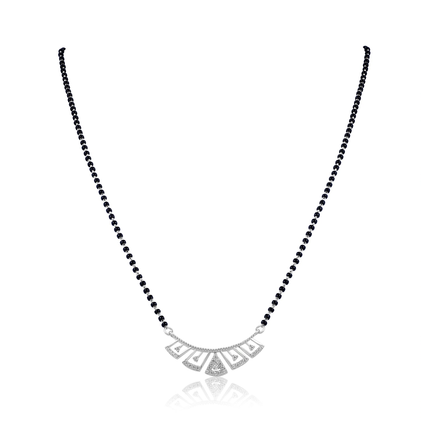 Long Fancy Silver Mangalsutra