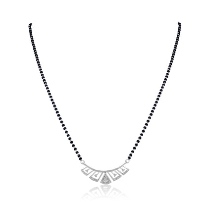 Long Fancy Silver Mangalsutra