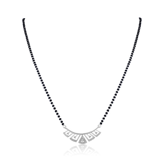 Long Fancy Silver Mangalsutra