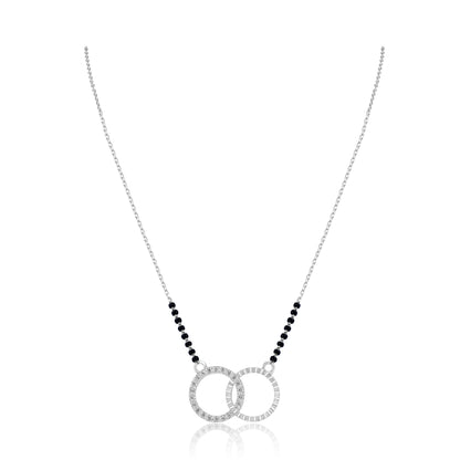 Halo Infinity Fancy Silver Mangalsutra