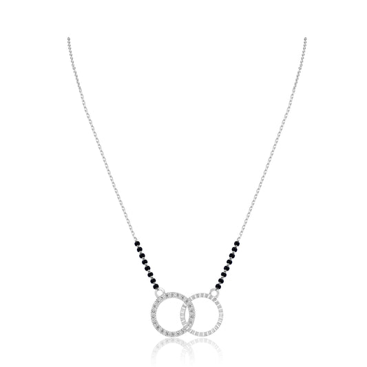 Halo Infinity Fancy Silver Mangalsutra