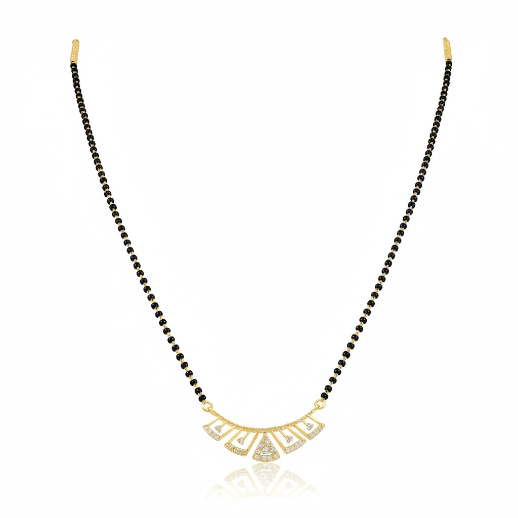 Long Fancy Silver Mangalsutra
