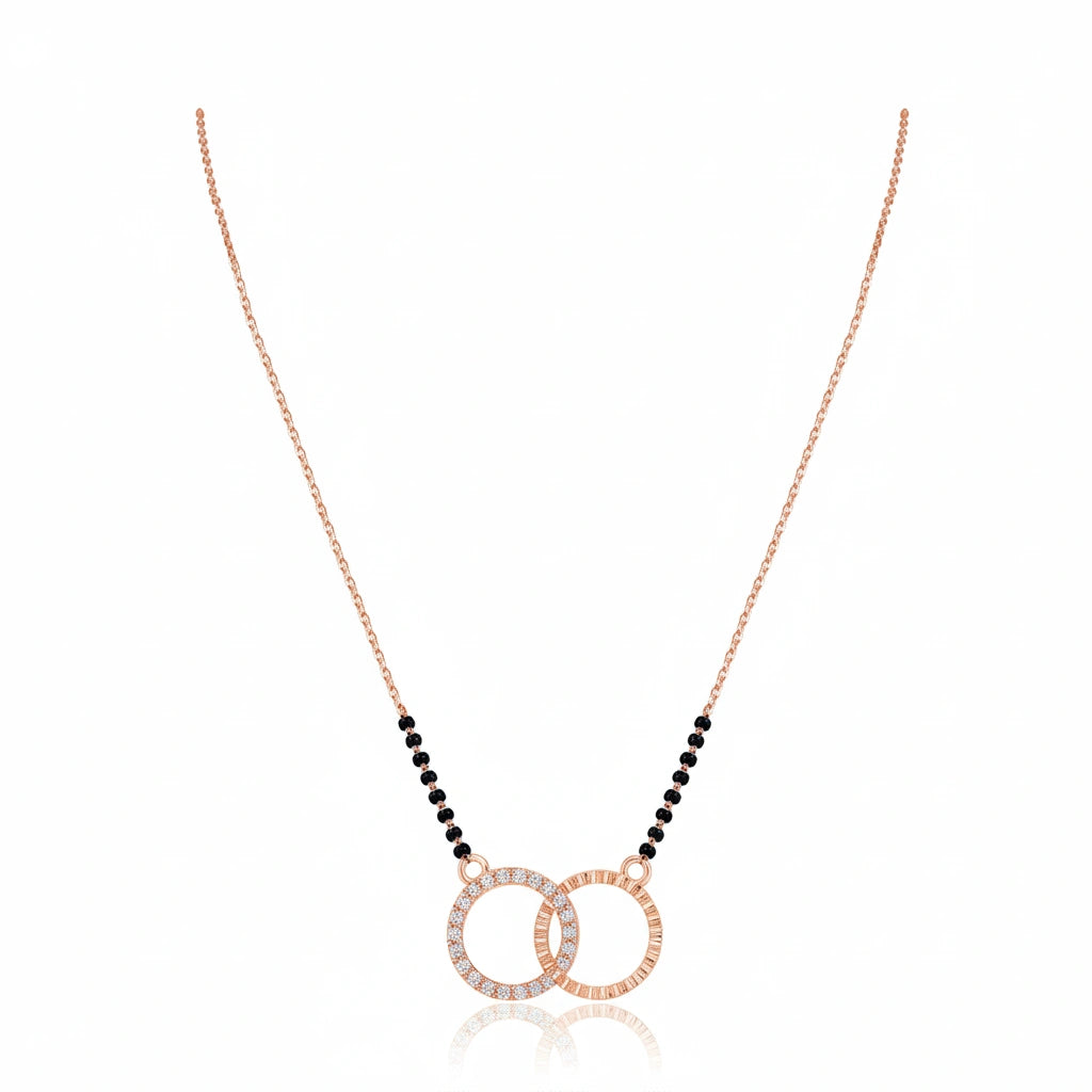Halo Infinity Fancy Silver Mangalsutra