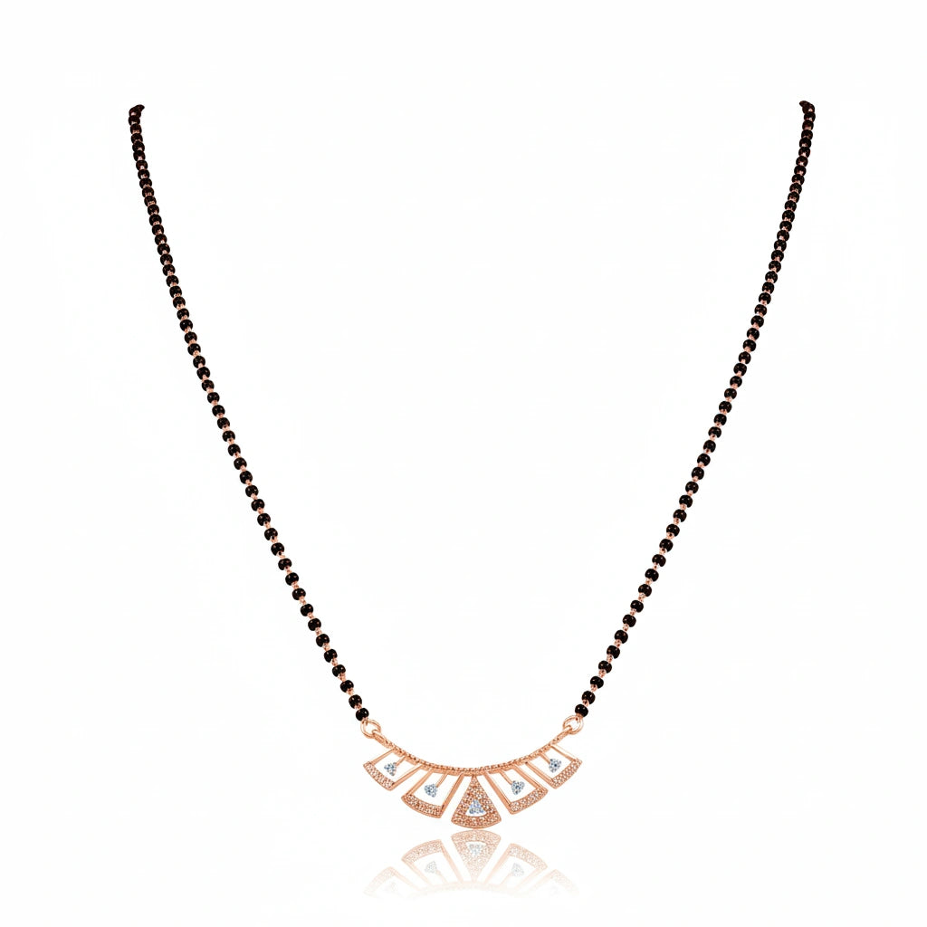 Long Fancy Silver Mangalsutra