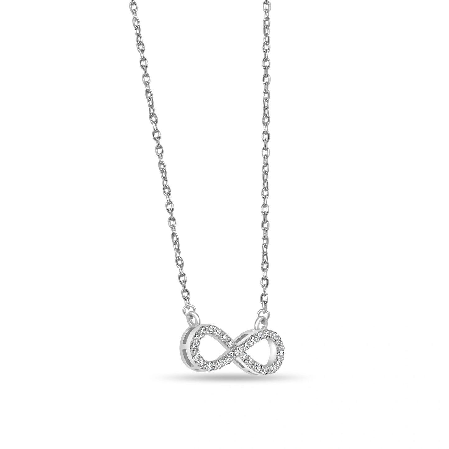 Small Infinity Silver Pendant