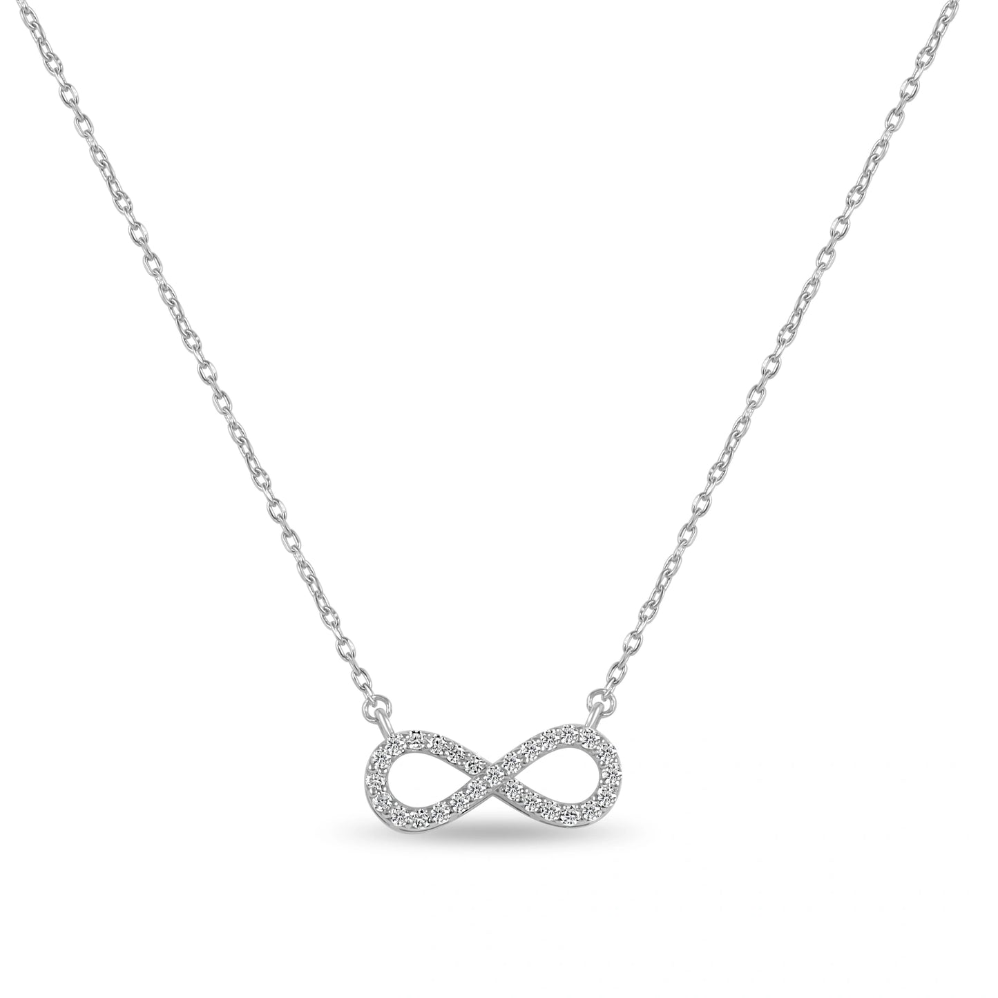 Small Infinity Silver Pendant