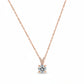 Brilliant Solitaire Silver Pendant