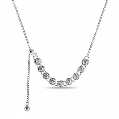 Crystal Row Women Necklace