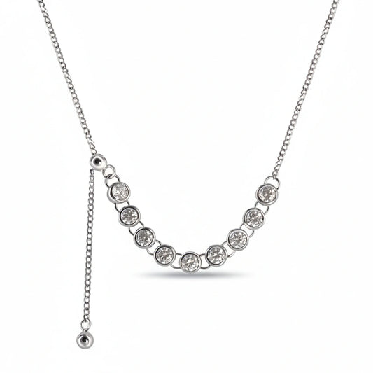 Crystal Row Women Necklace