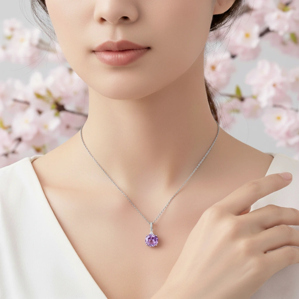 Classic Round Solitaire Pendant