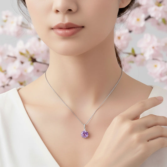 Classic Round Solitaire Pendant