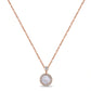 Rose Gold Halo Pendant
