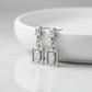 Modern Baguette Drop Earrings
