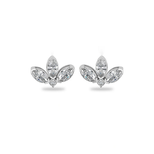 Elegant Marquise Leaf Earrings