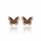 Black Butterfly Stud Earrings