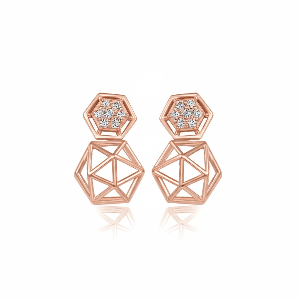 Geometric Spark Shine Earrings