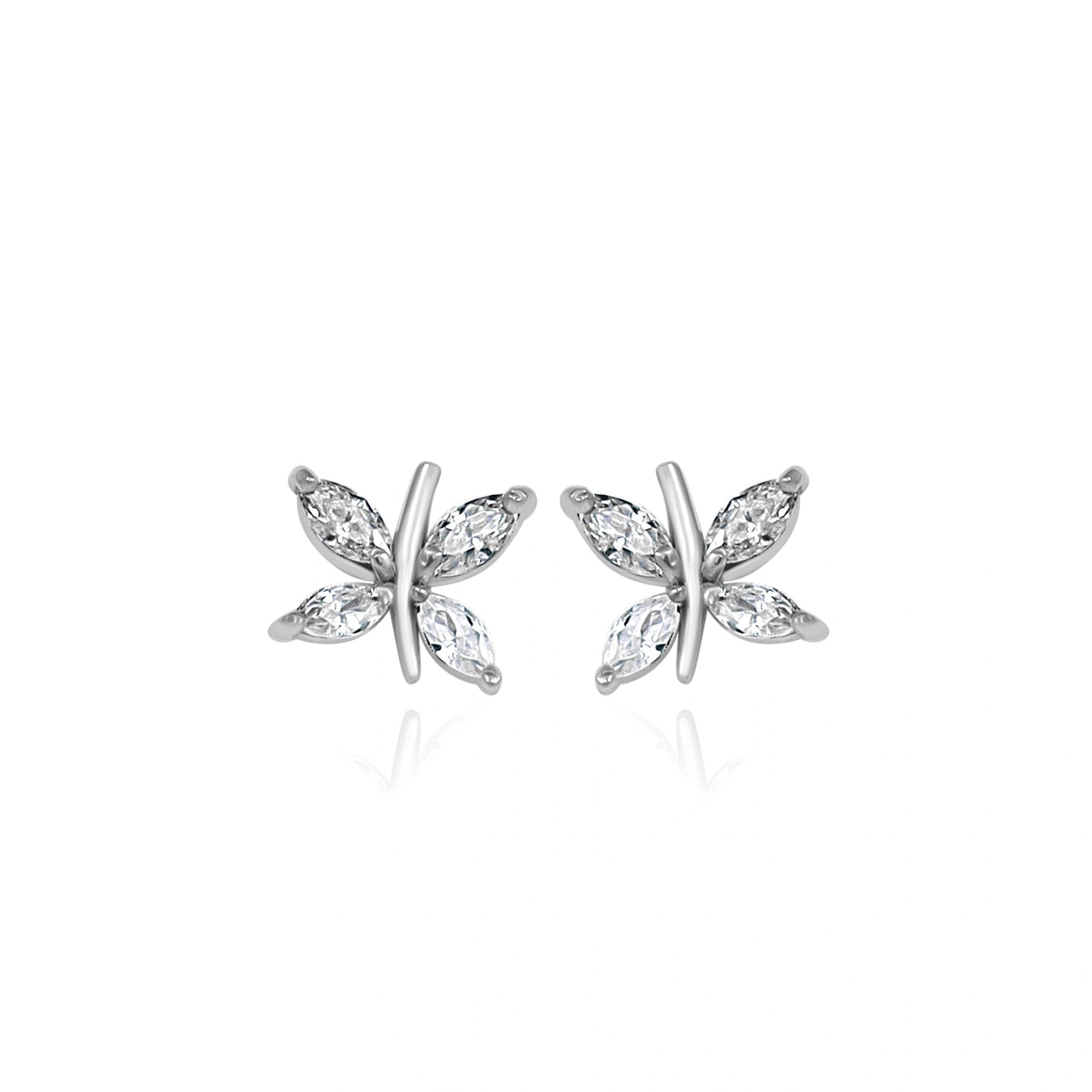 Crystal Leaf Bloom Earrings