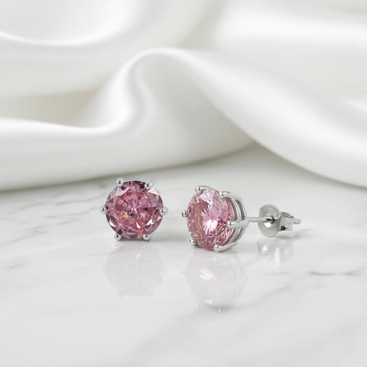 Pink Petal Spark Earrings