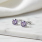 Lavender Glow Stud Earrings