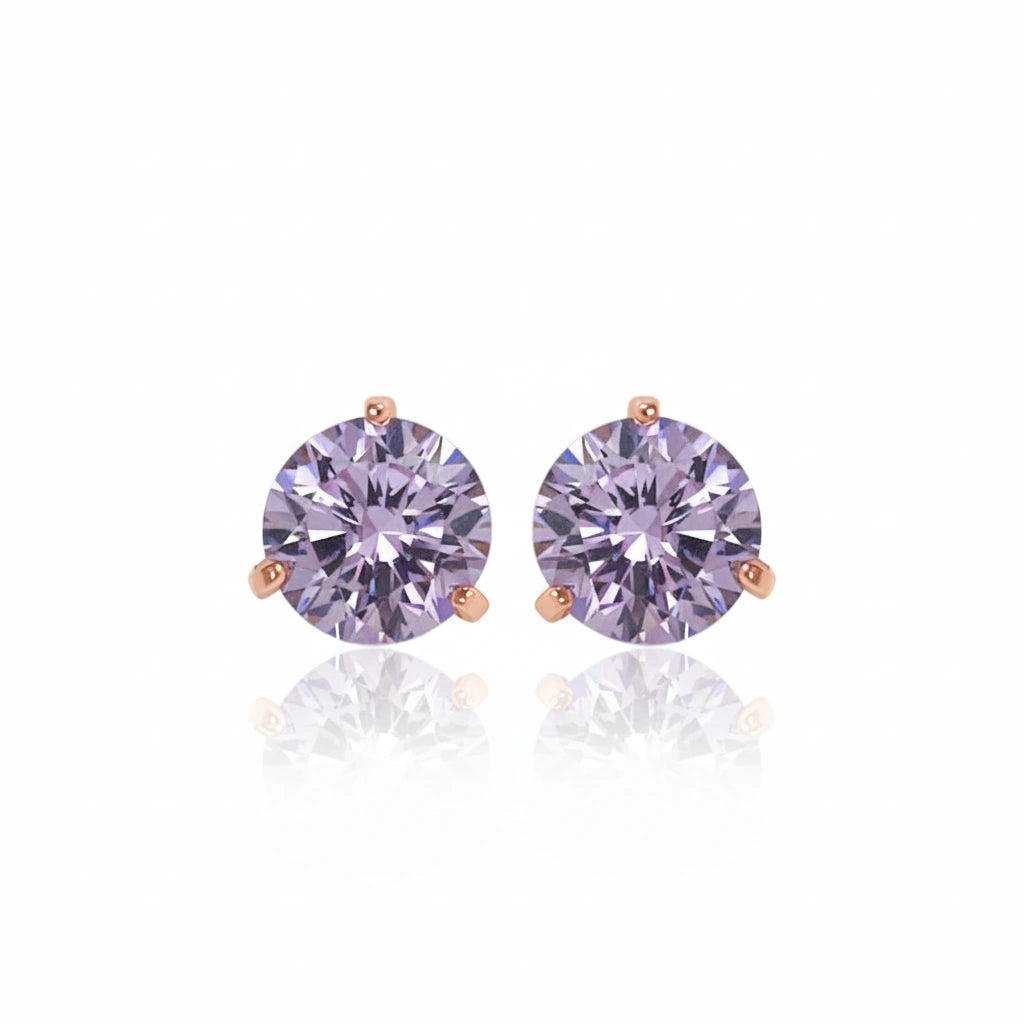 Lavender Glow Stud Earrings