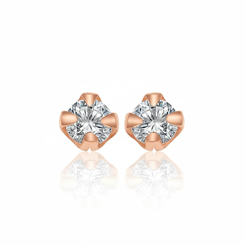 Snowflake Crystal Charm Earrings