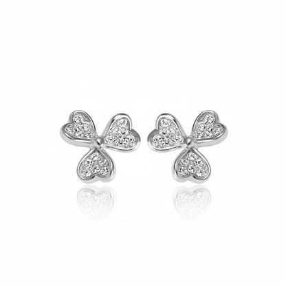Rose Gold Clover Earrings