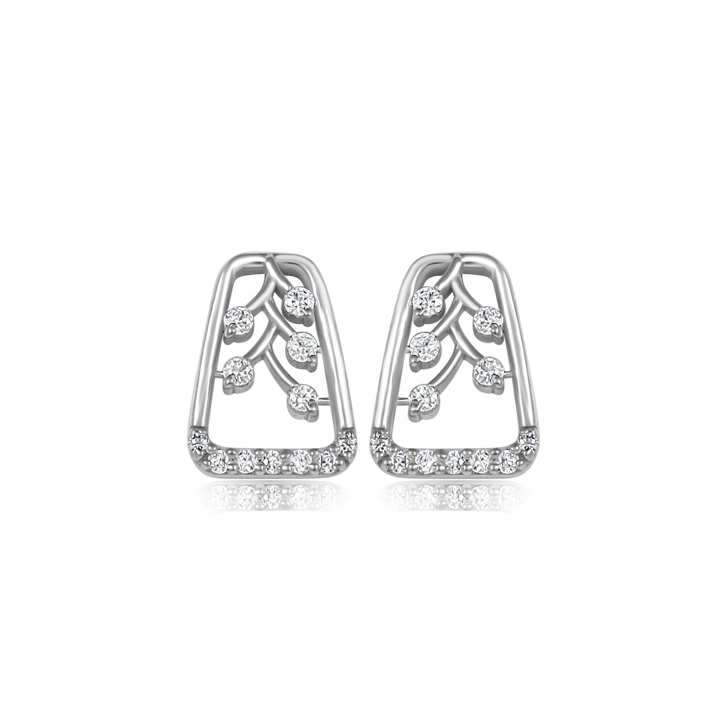 Silver Grace Drop Earrings