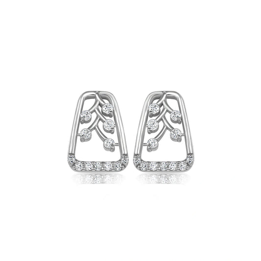 Silver Grace Drop Earrings