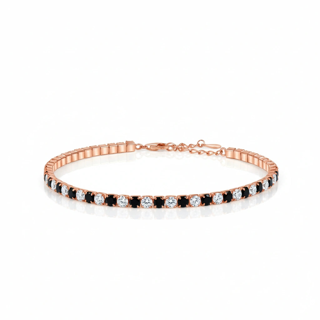 Black Moissanite Diamond Bracelet