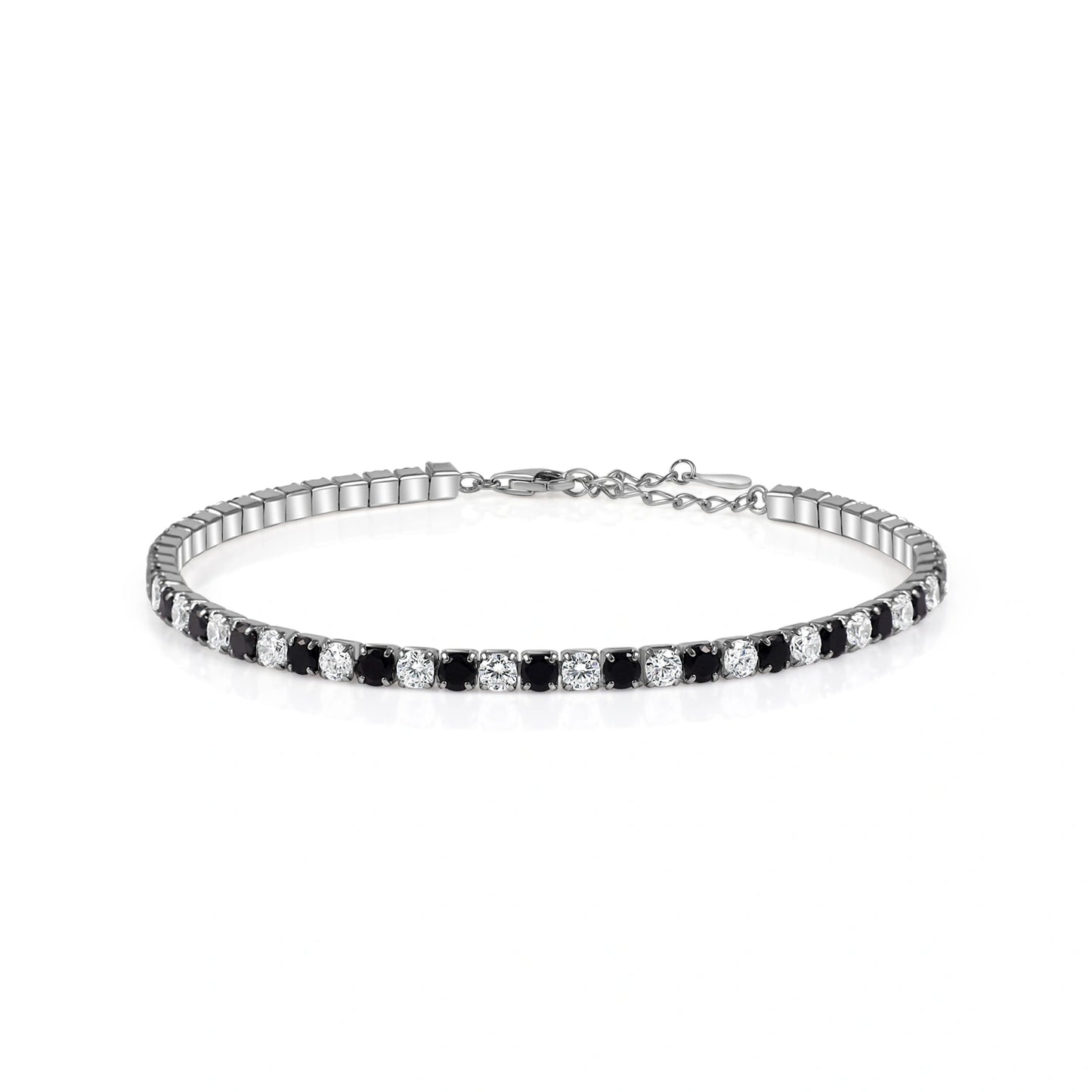 Black Moissanite Diamond Bracelet