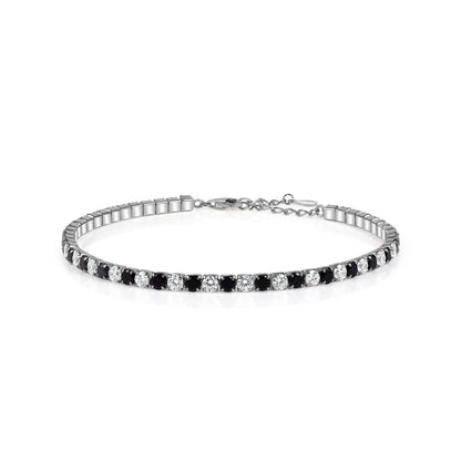 Black Moissanite Diamond Bracelet