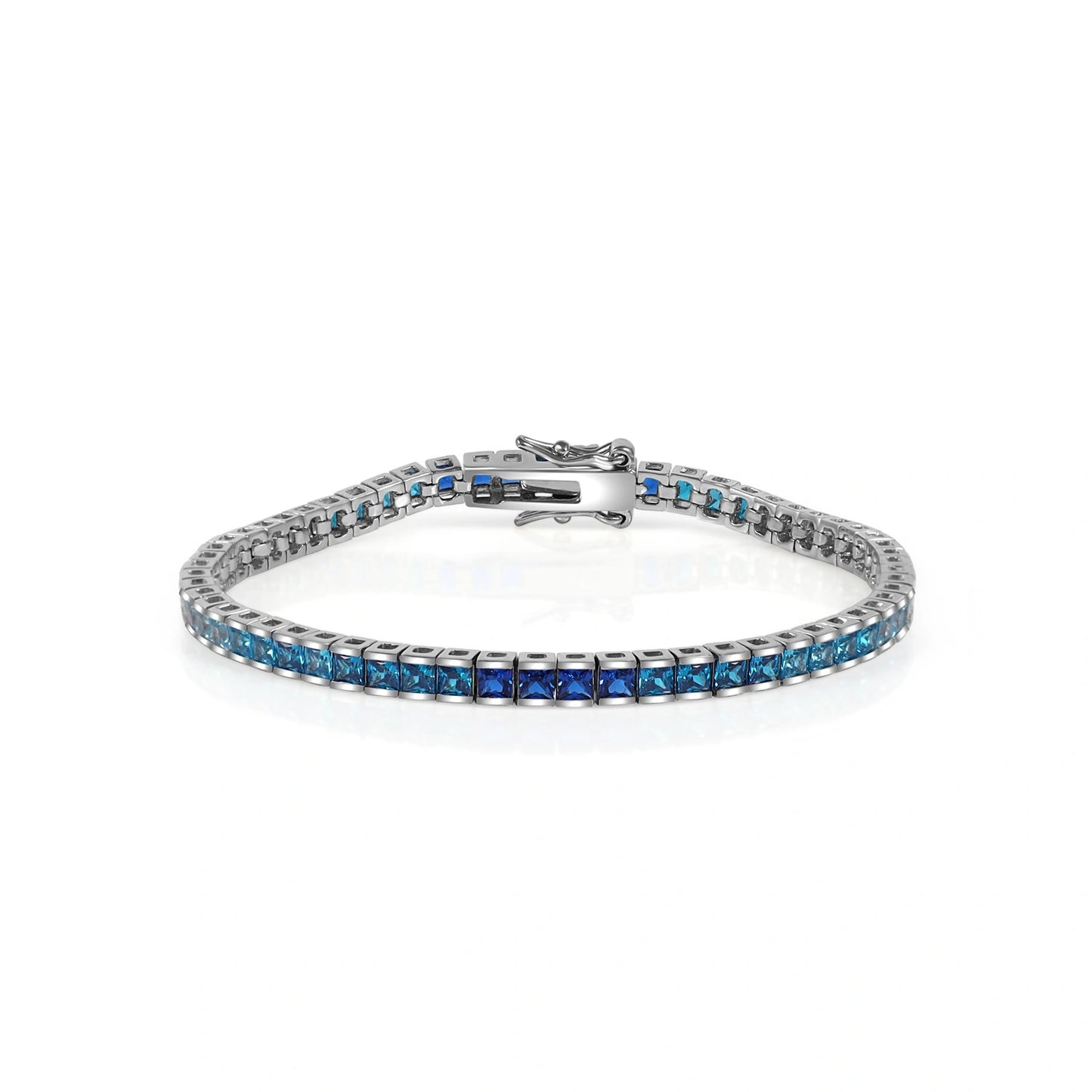 Blue Moissanite Diamond Bracelet