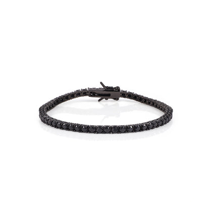 Bold Black Diamond Bracelet