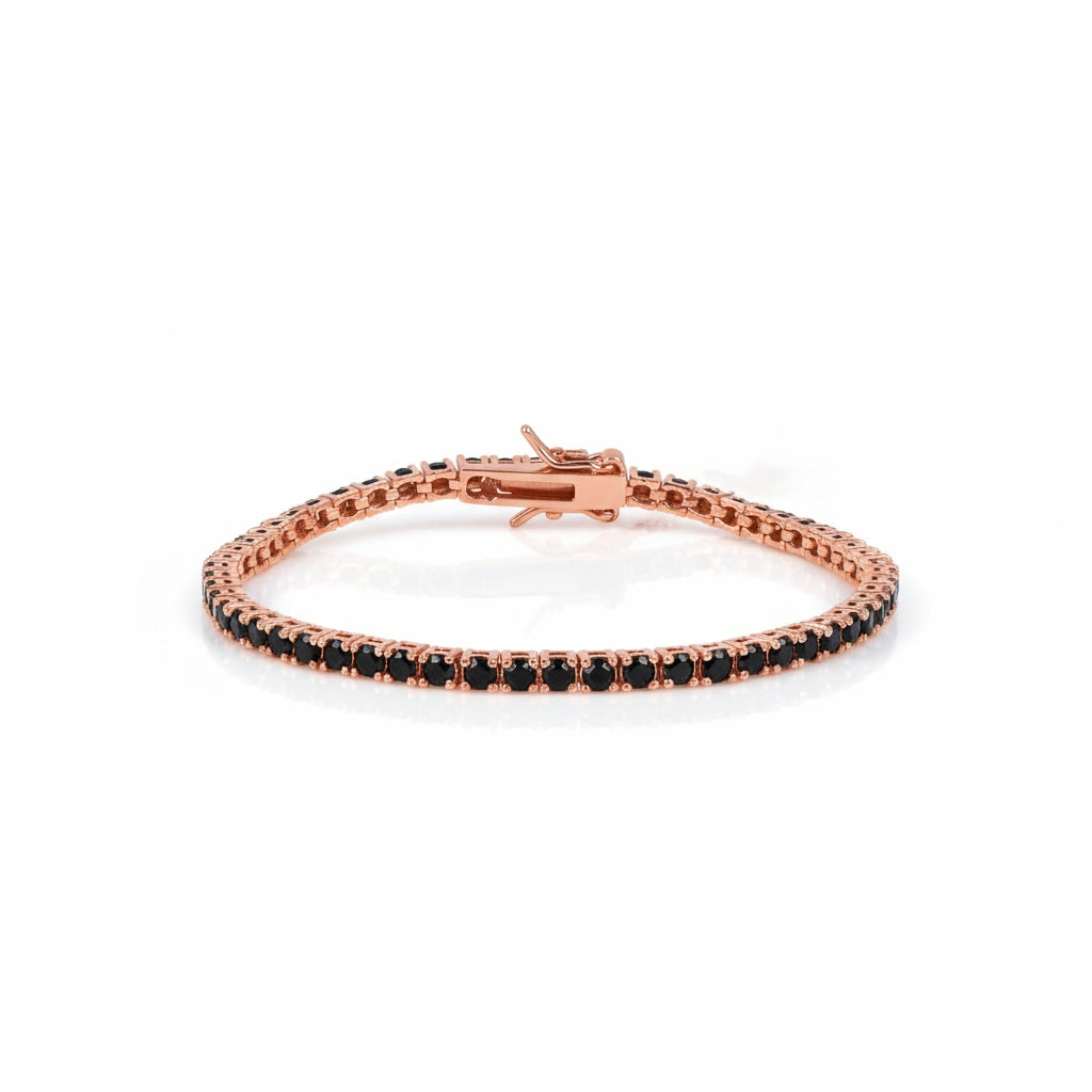 Bold Black Diamond Bracelet