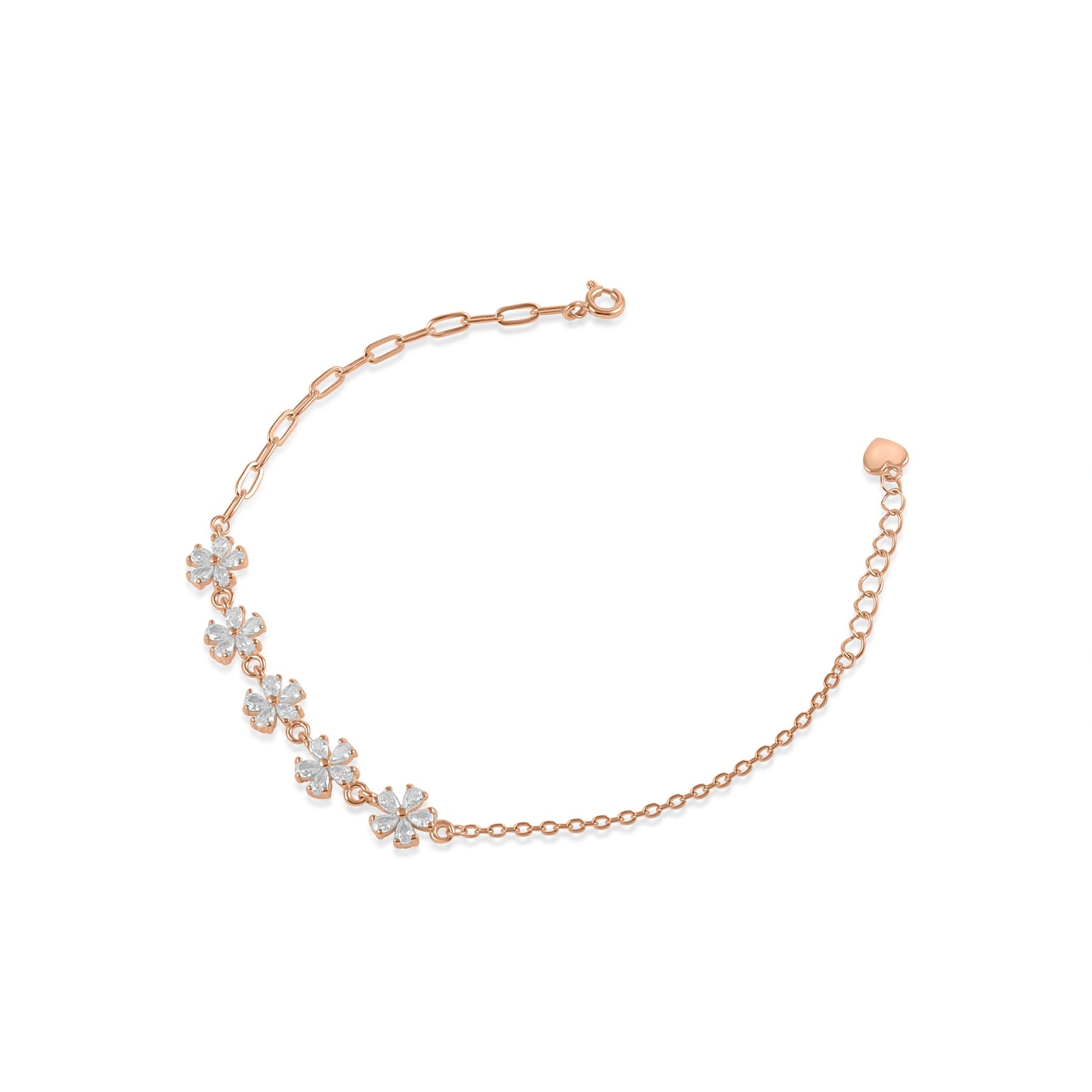 Flower Silver Women Bracelet