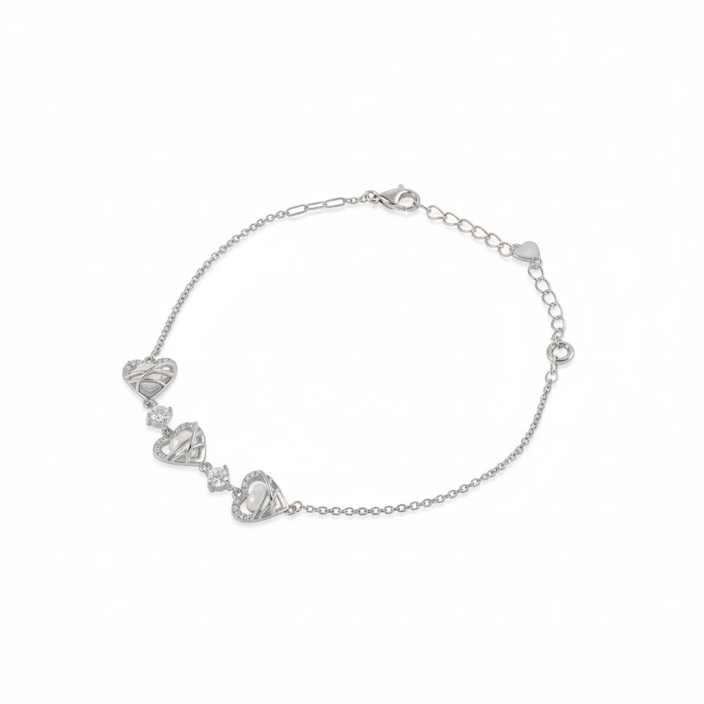 Heart Rose Women Bracelet