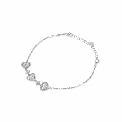 Heart Rose Women Bracelet