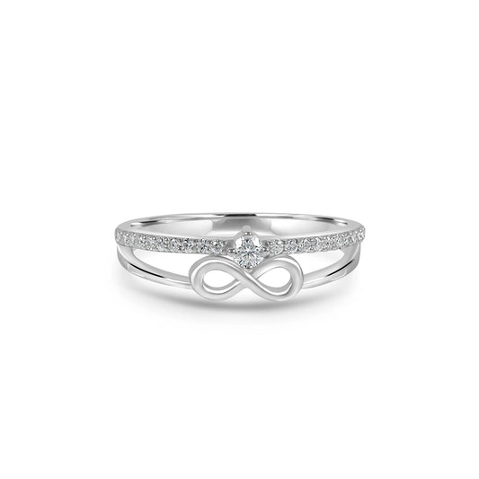 Infinity Moissanite Diamond Ring